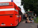 VU Auffahrunfall Reisebus auf LKW A 1 Rich Saarbruecken P68